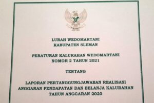 Peraturan Kalurahan Wedomartani No. 2 Tahun 2021 tentang Laporan Pertanggungjawaban Realisasi APBKal