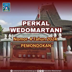 PERATURAN KALURAHAN WEDOMARTANI NOMOR 4 TAHUN 2024 TENTANG PEMONDOKAN