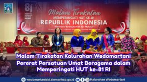 Malam Tirakatan Kalurahan Wedomartani, Pererat Persatuan Umat Beragama dalam Memperingati HUT ke-81 RI