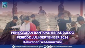 Penyaluran Beras 5 Ton ke Warga Wedomartani